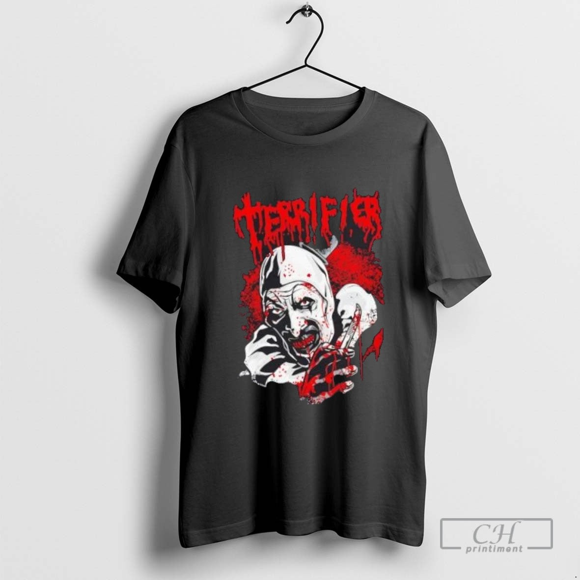 Terrifier Bloody Clown Menace Sweatshirt Authentic Apparel