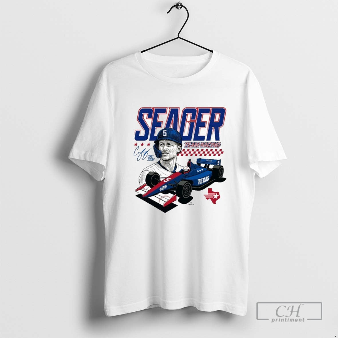 Texas Rangers Corey Seager Team Racing Shirt Trendy Design