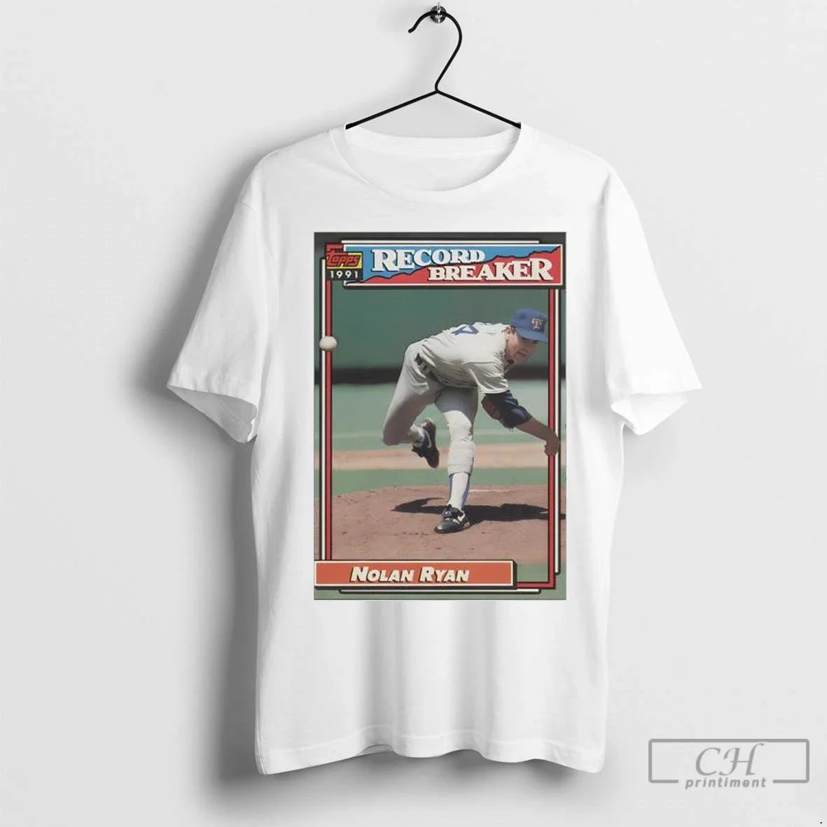 Texas Rangers Nolan Ryan Record Breaker Baseball Card Player Mlb T