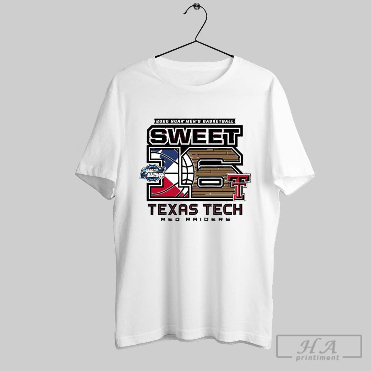 Texas Tech Red Raiders 2025 Ncaa Mens Basketball Sweet 16 Above Rim