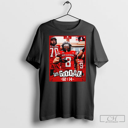 Texas Tech Red Raiders Win 62 14 Kent State Lets Gooo Poster Long