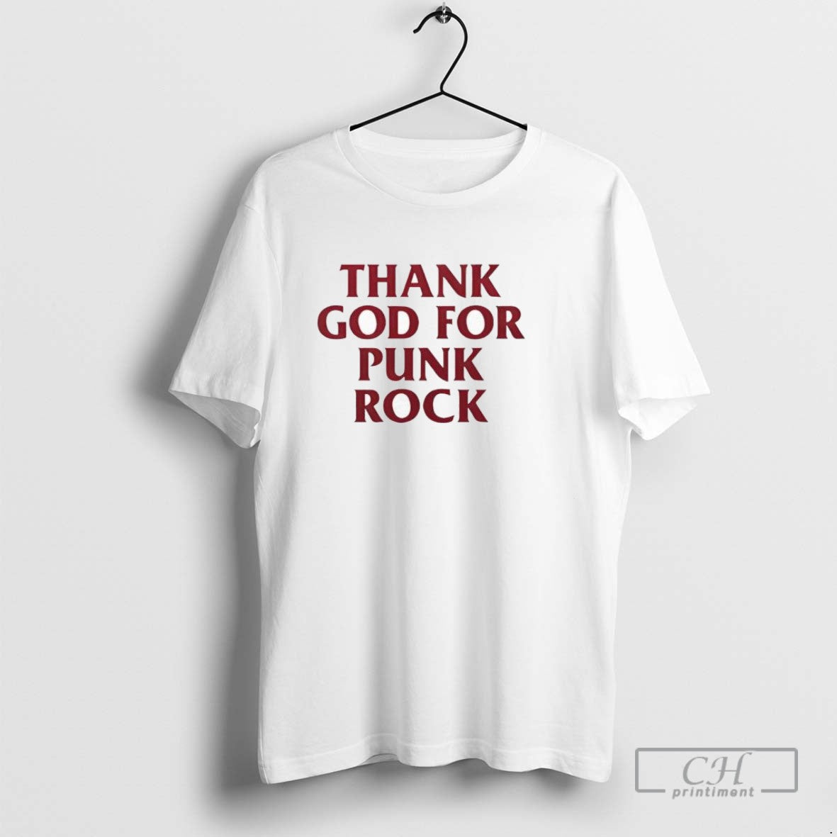 Thank God Punk Rock Ladies Tee Stylish Merch