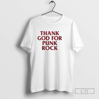 Thank God Punk Rock Ladies Tee Stylish Merch