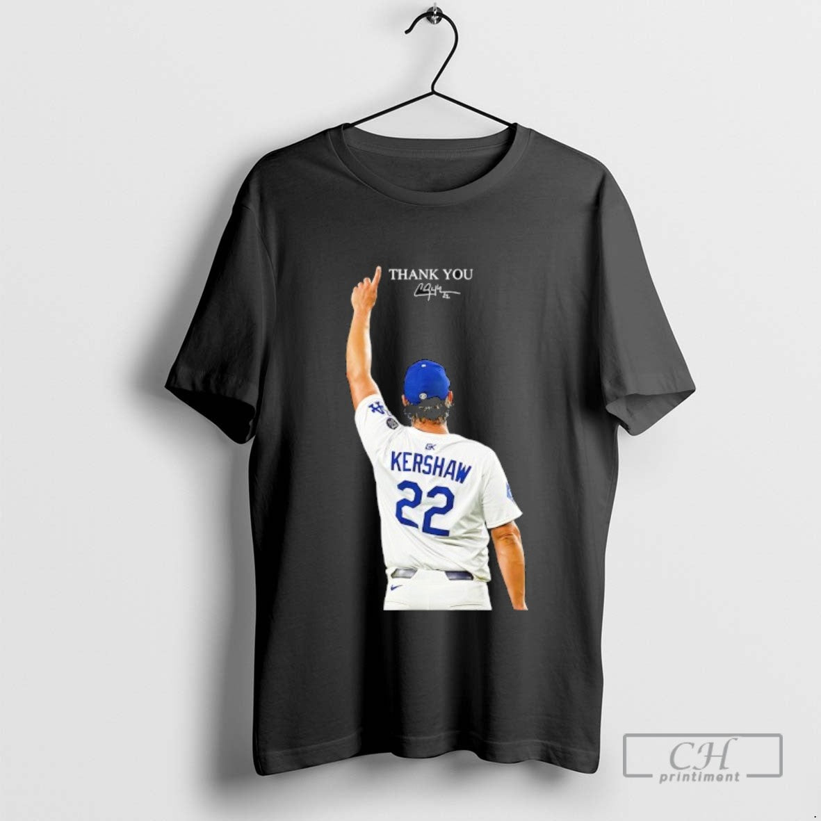 Thank You Clayton Kershaw Los Angeles Dodgers Baseball Signature