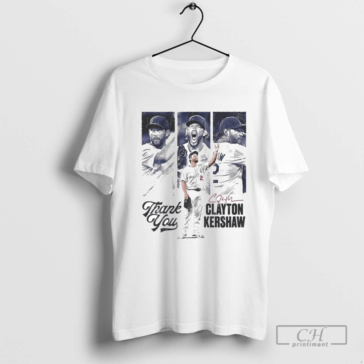 Thank You Clayton Kershaw Signature Dodgers Tank Top Classic Design