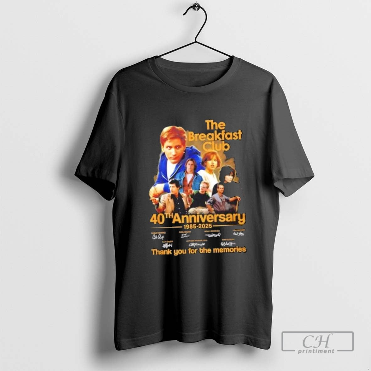 Breakfast Club 40Th Anniversary 1985 2025 Thank You Memories Hoodie