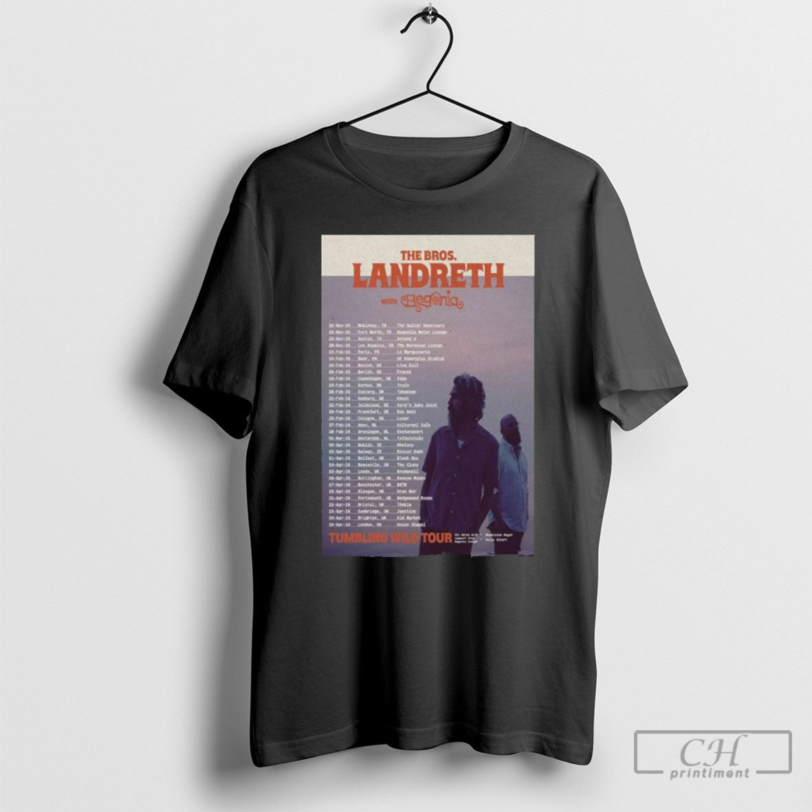 Bros Landreth Begonia Europe Tumbling Wild Tour 2026 Hoodie Classic