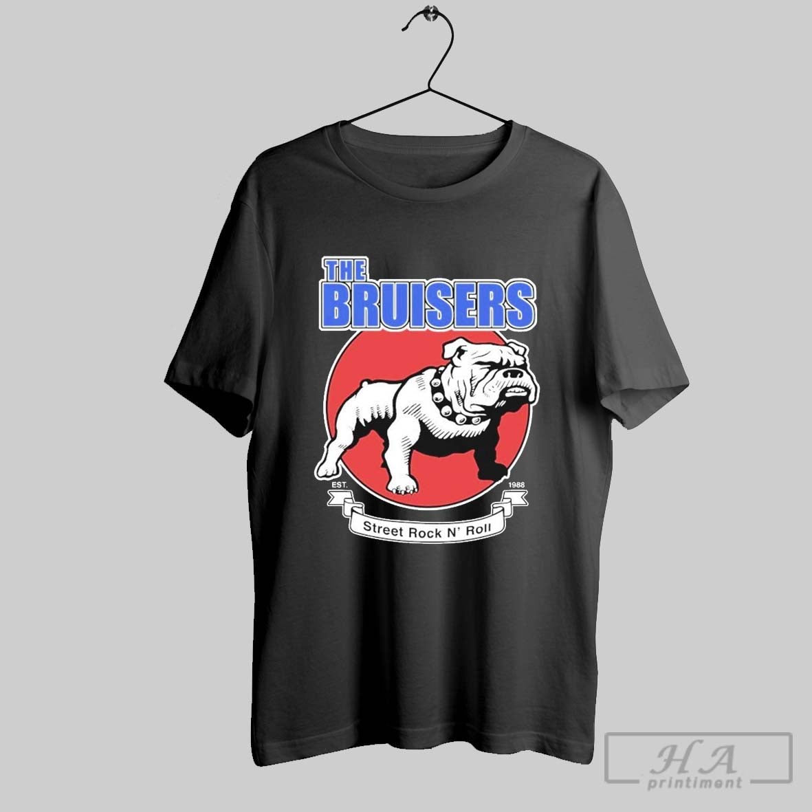 Bruisers Street Rock N Roll Est 1988 Bulldog T Shirts Long Sleeve
