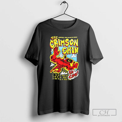 Crimson Chin Justice Thy Name Is Chin T Shirts Long Sleeve Vintage