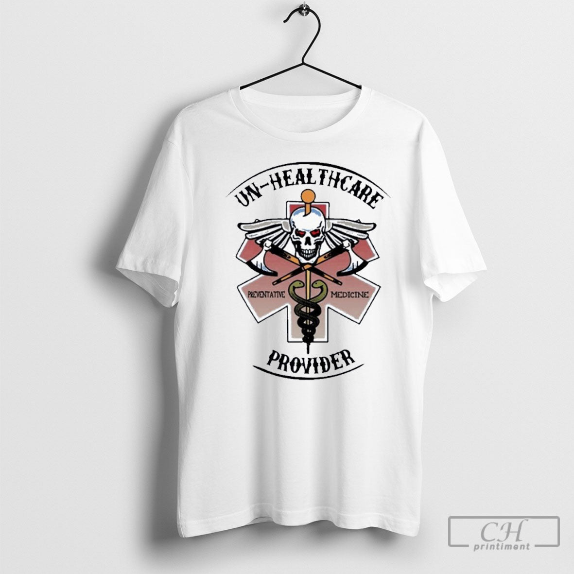 Fat Electrician Unhealthcare Preventive Medicine Tattoo Skull Axes