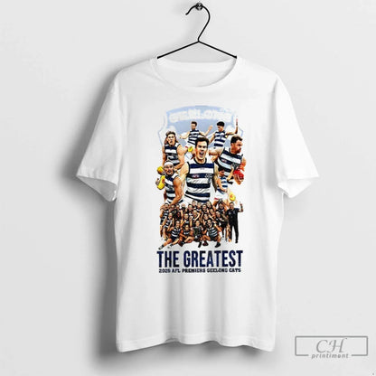 Greatest 2025 Afl Premiers Geelong Cats Football T Shirts Shirt