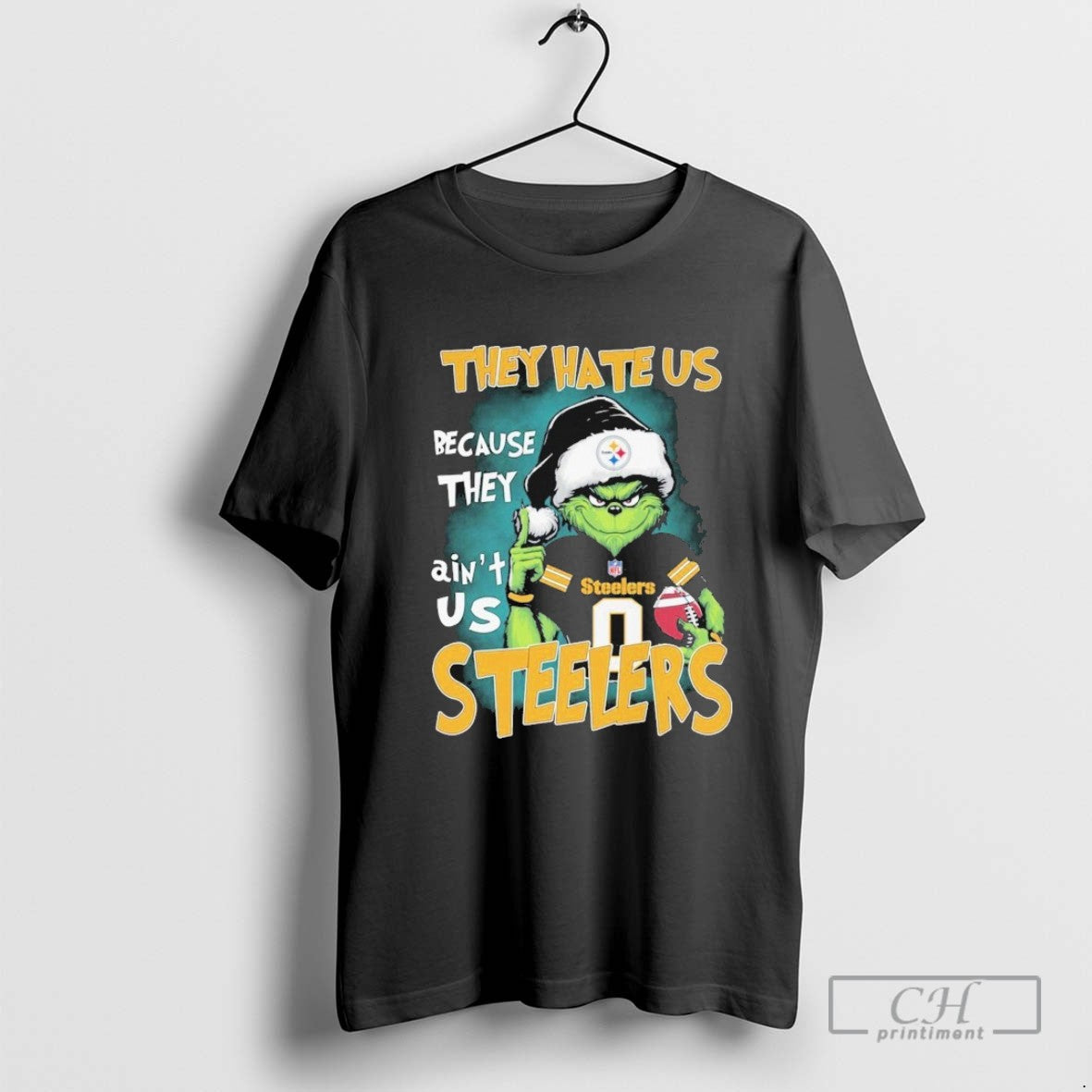 Grinch Santa They Hate Us Because Theyre Not Us Pittsburgh Steelers