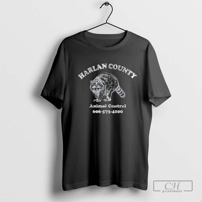Harlan County Animal Control 606 573 4200 Raccoon Tee Vintage Merch