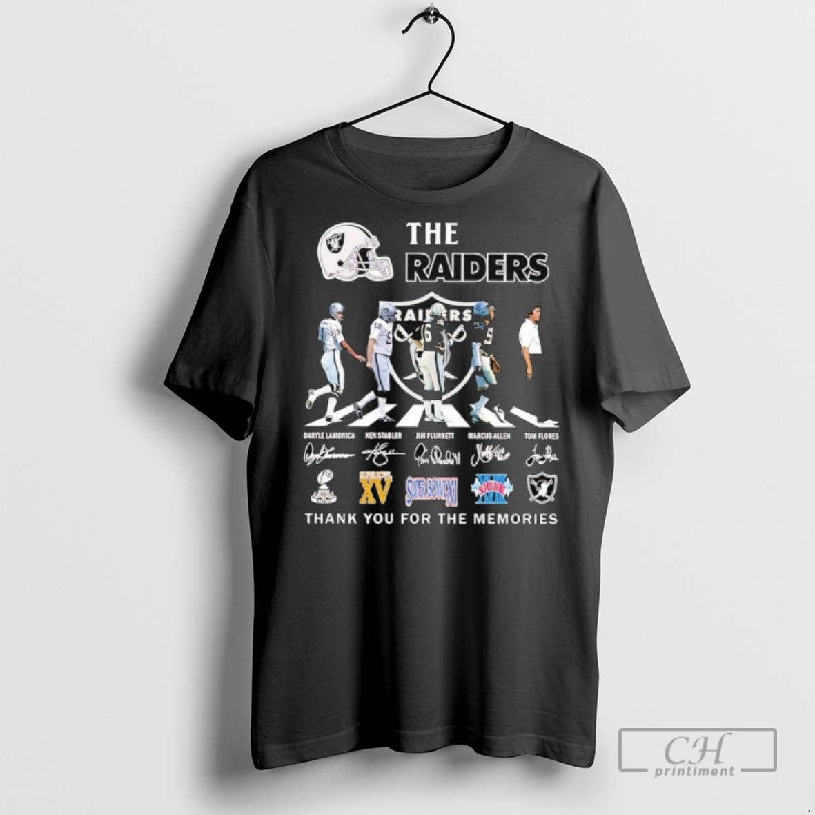 Las Vegas Raiders Team Signatures Super Bowls Logo Thank You Memories