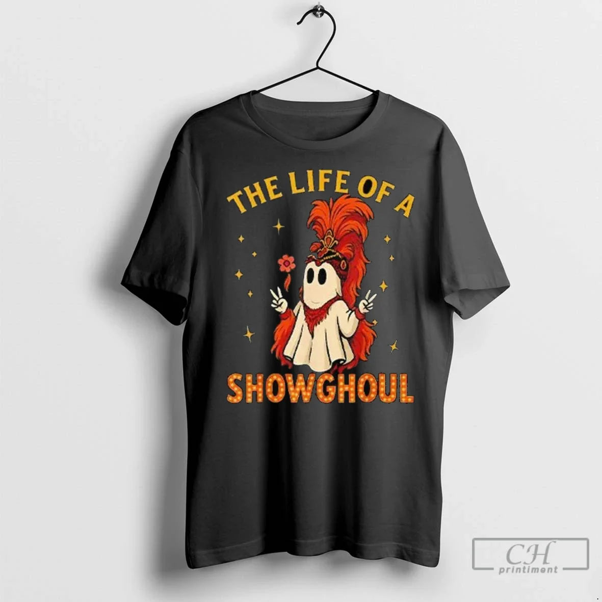Life Showghoul Halloween Long Sleve T Shirts TShirt Retro Merch