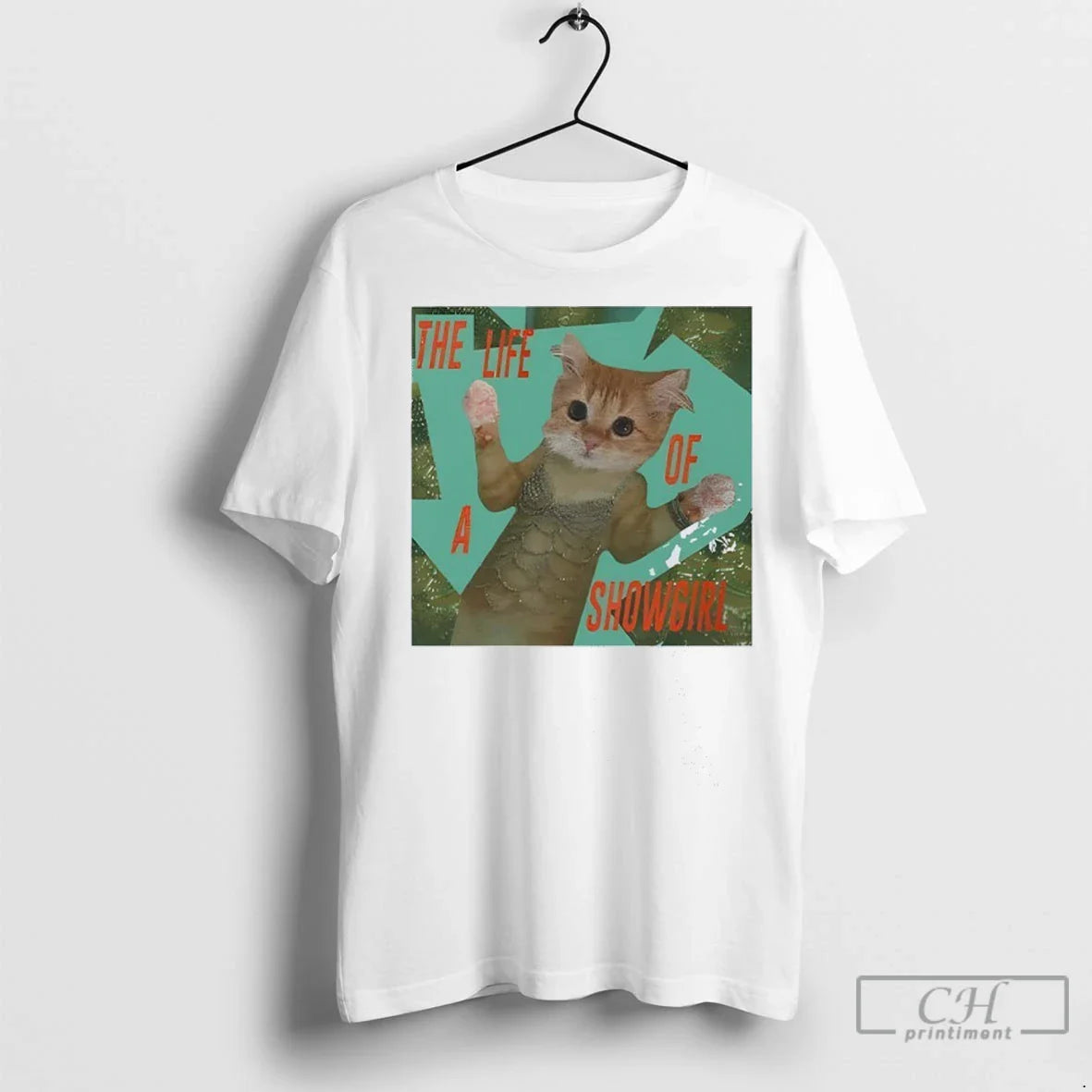 Life Showgirl Cat T Shirts TShirt Elegant Collection