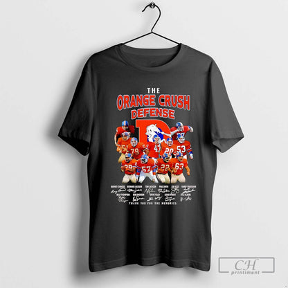 Orange Crush Defense Thank You Memories Shirt Exclusive Fashion