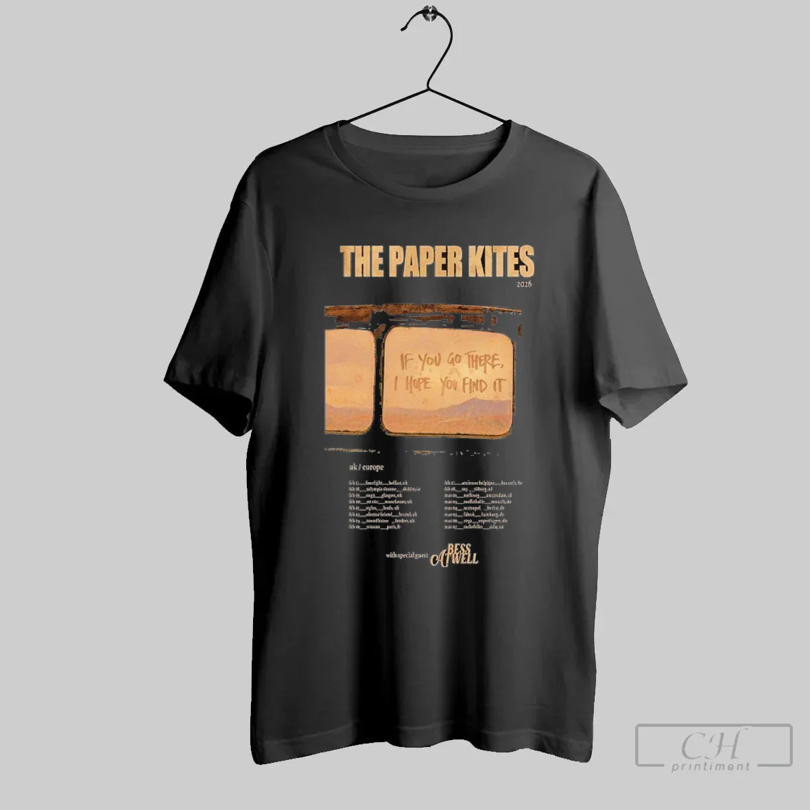 Paper Kites If You Go There I Hope You Find It Uk Europe Tour Shirt