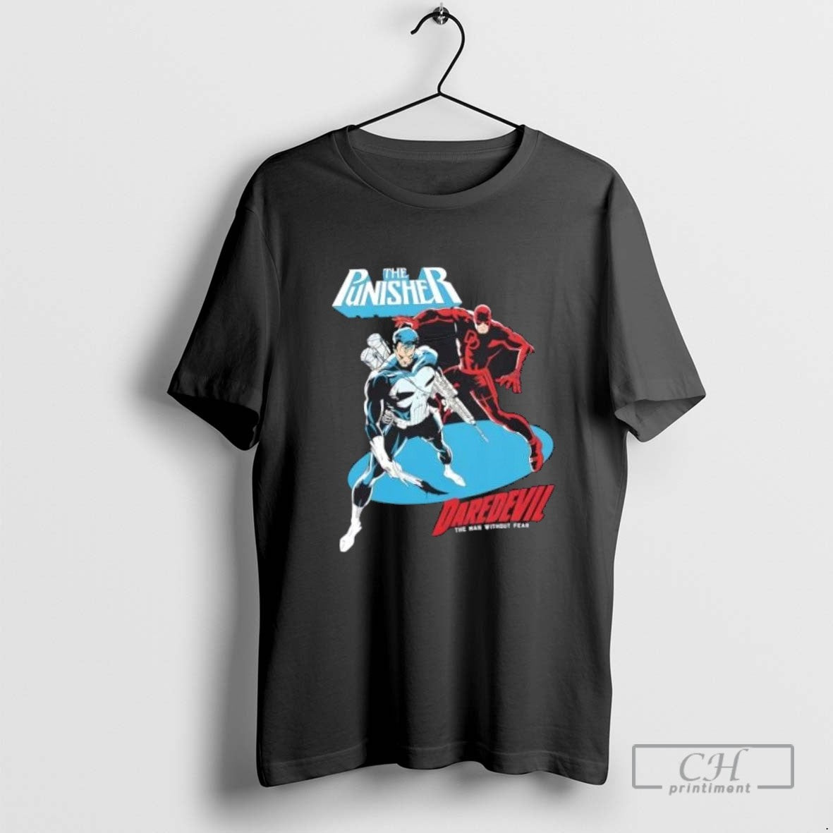 Punisher Vs Daredevil Without Fear Tee Stylish Merch