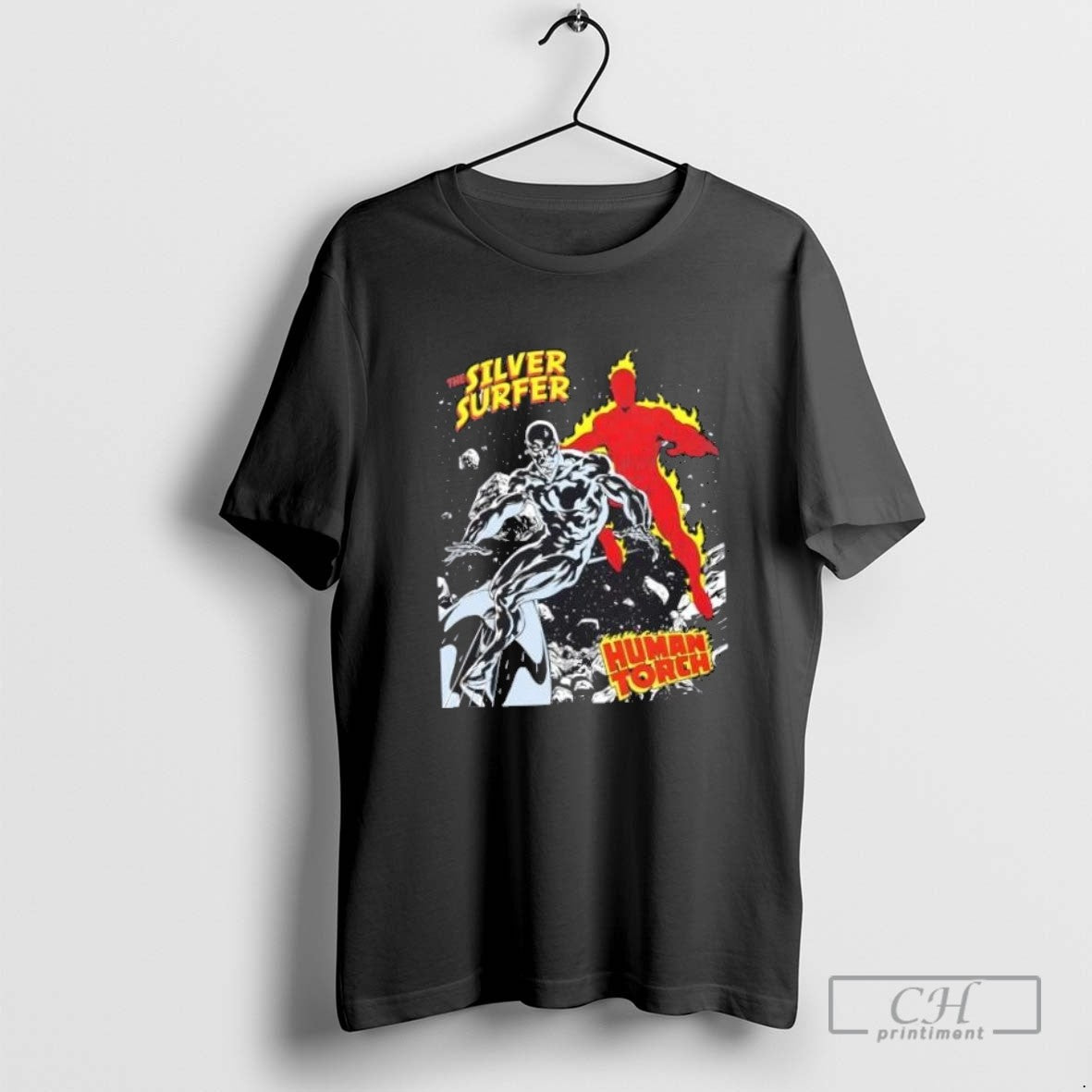 Silver Surfer Vs Human Torch Long Sleeve Designer Outfit