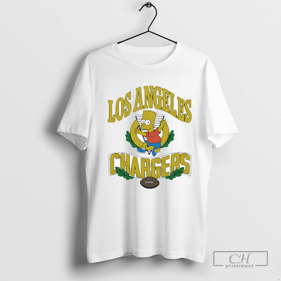 Simpsons Bart X Los Angeles Chargers Shirt Premium Collection