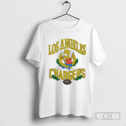 Simpsons Bart X Los Angeles Chargers Shirt Premium Collection