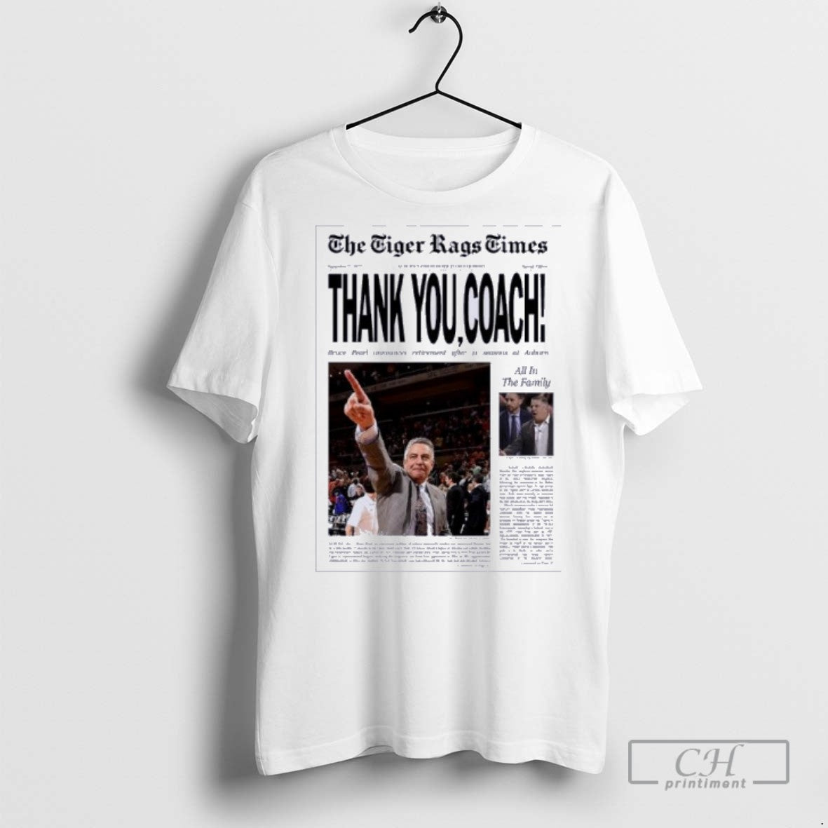 Tigers Rags Time Bruce Pearl Thank You Coach T Shirts Sweatshirt