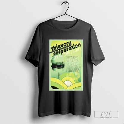 Thievery Corporation City Sun Dec 2025 Tour Sweatshirt Classic Apparel