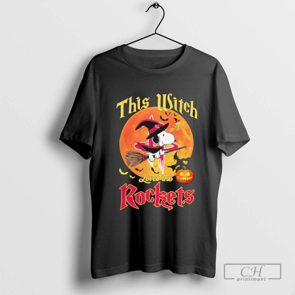 This Witch Loves Houston Rockets Snoopy Halloween Shirt Premium Style
