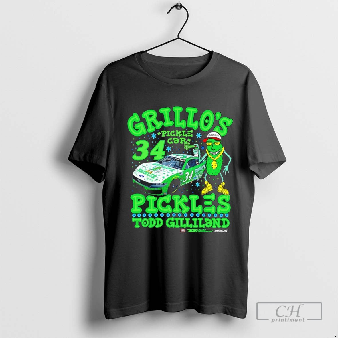 Todd Gilliland Grillos Pickles 34 Pickle Car Sweatshirt Exclusive Art