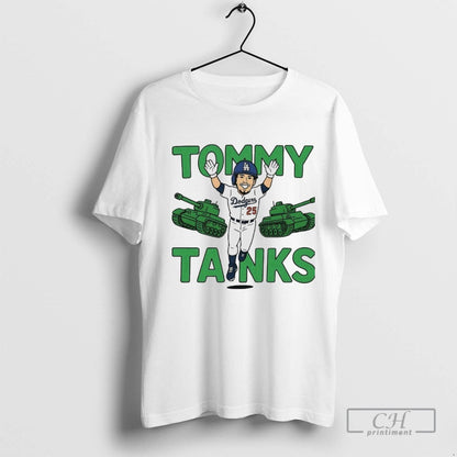 Tommy Tanks Lets Go Dodgers Tommy Edman Long Sleeve Designer Outfit