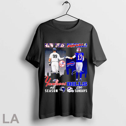Aaron Judge And Josh Allen New York Yankees All Season Buffalo Bills