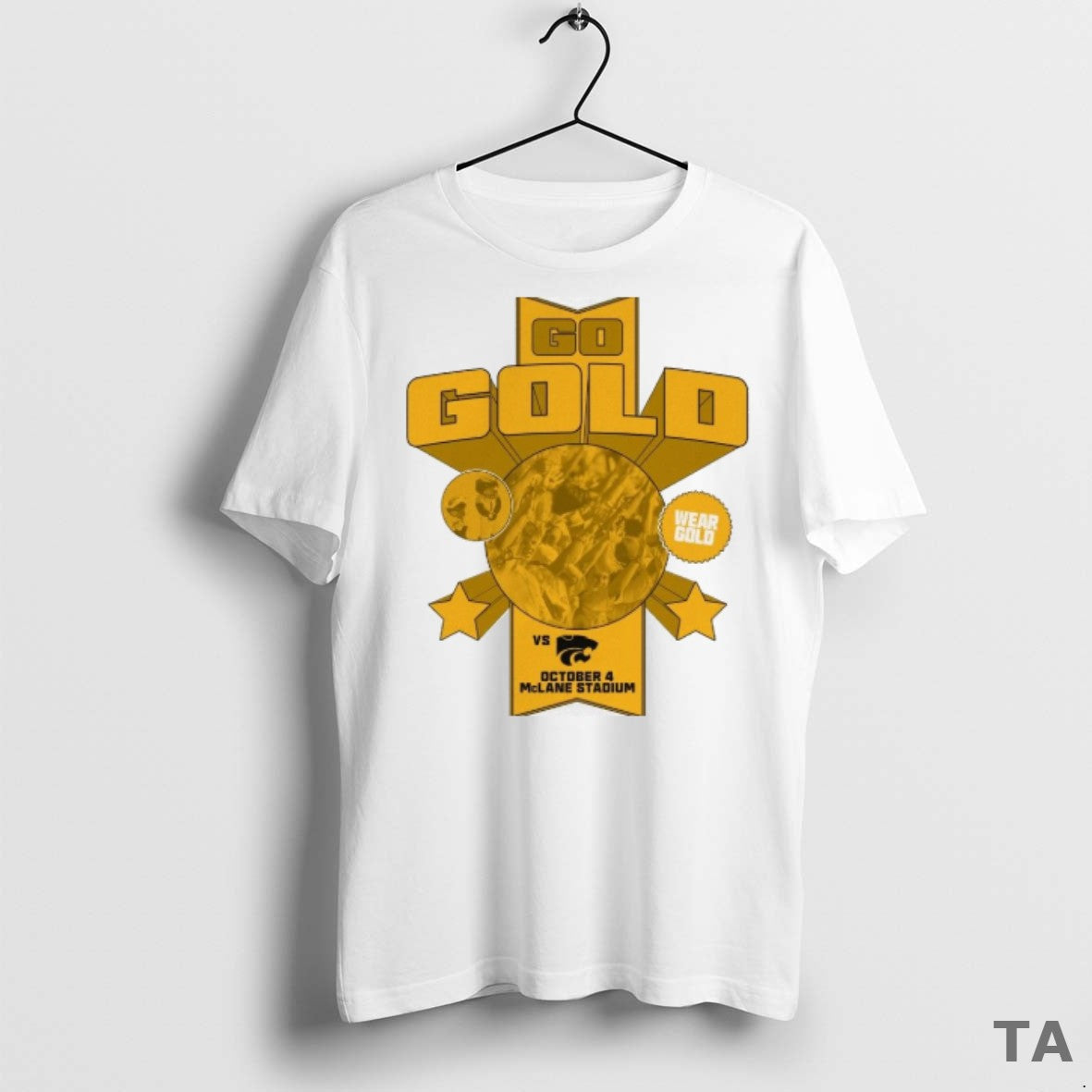 Baylor Bears Vs Kansas State Wildcats Go Gold October 4 2025 Mclane