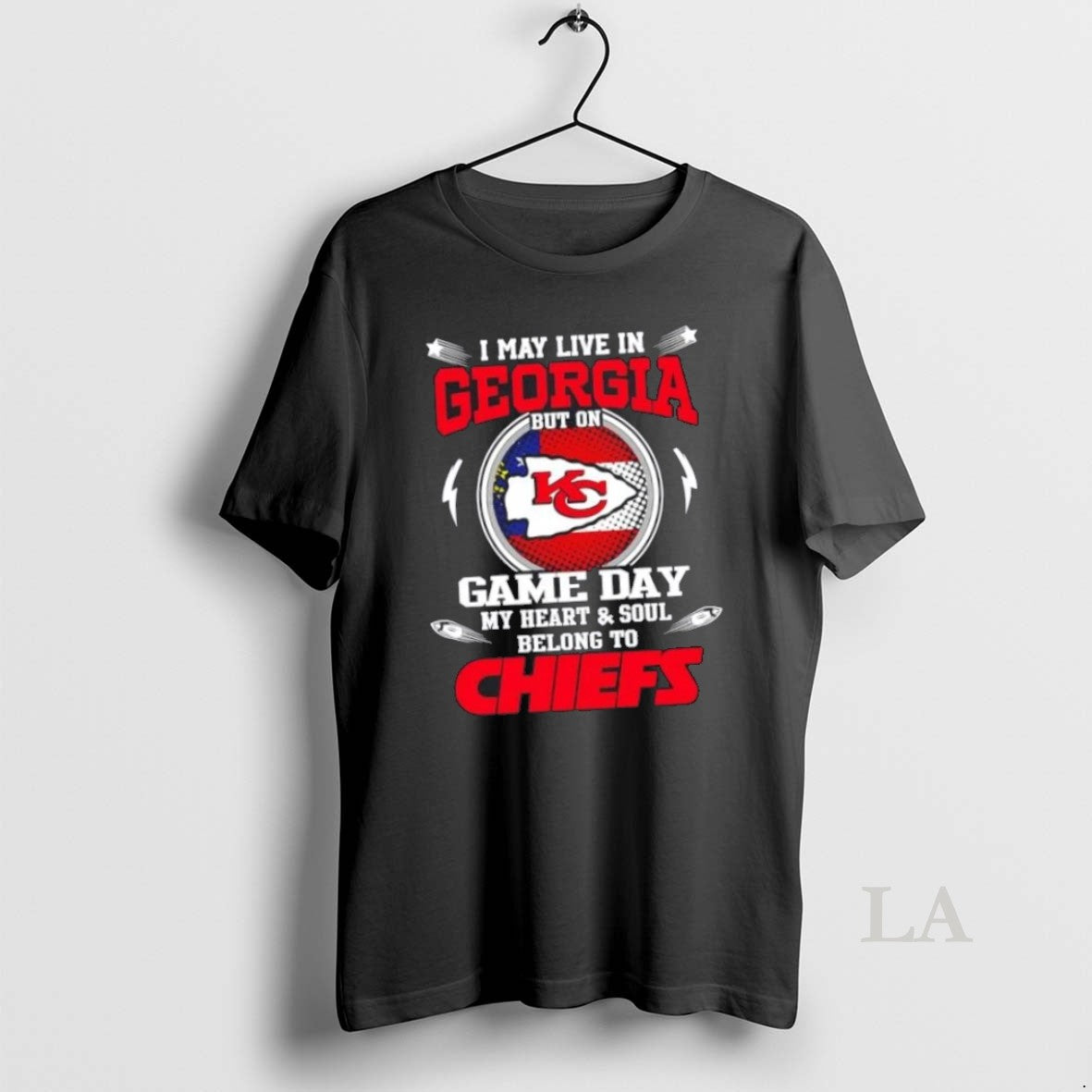 I May Live Georgia But Game Day My Heart And Soul Belongs Tee Premium