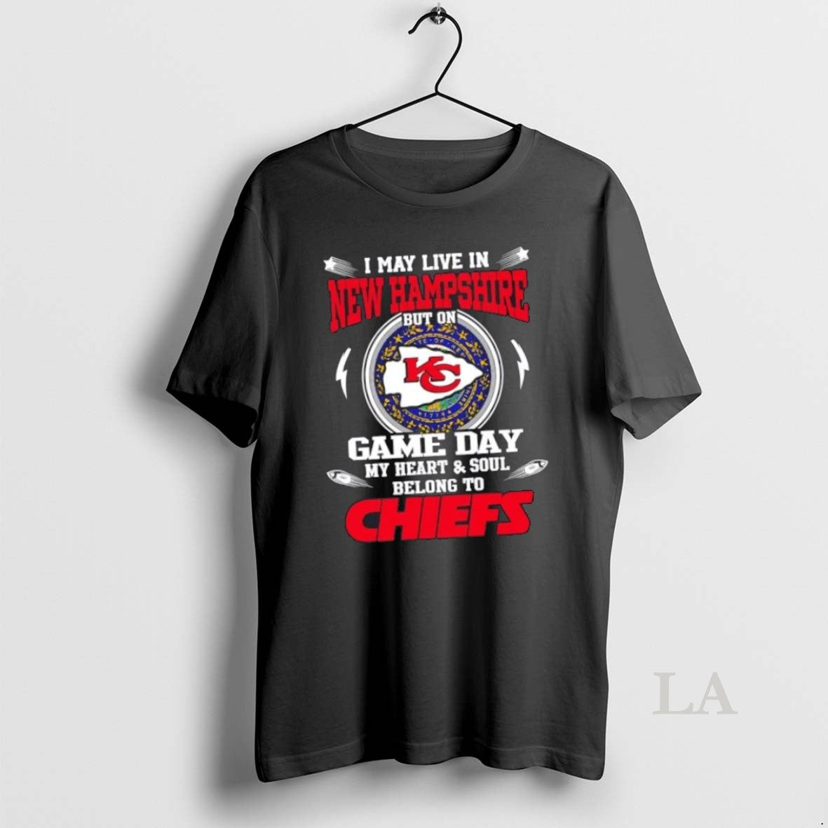 I May Live New Hampshire But Game Day My Heart And Soul Shirt Modern