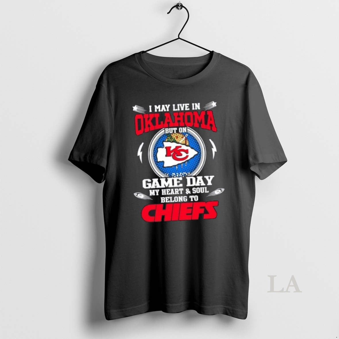 I May Live Oklahoma But Game Day My Heart And Soul Belongs Shirt