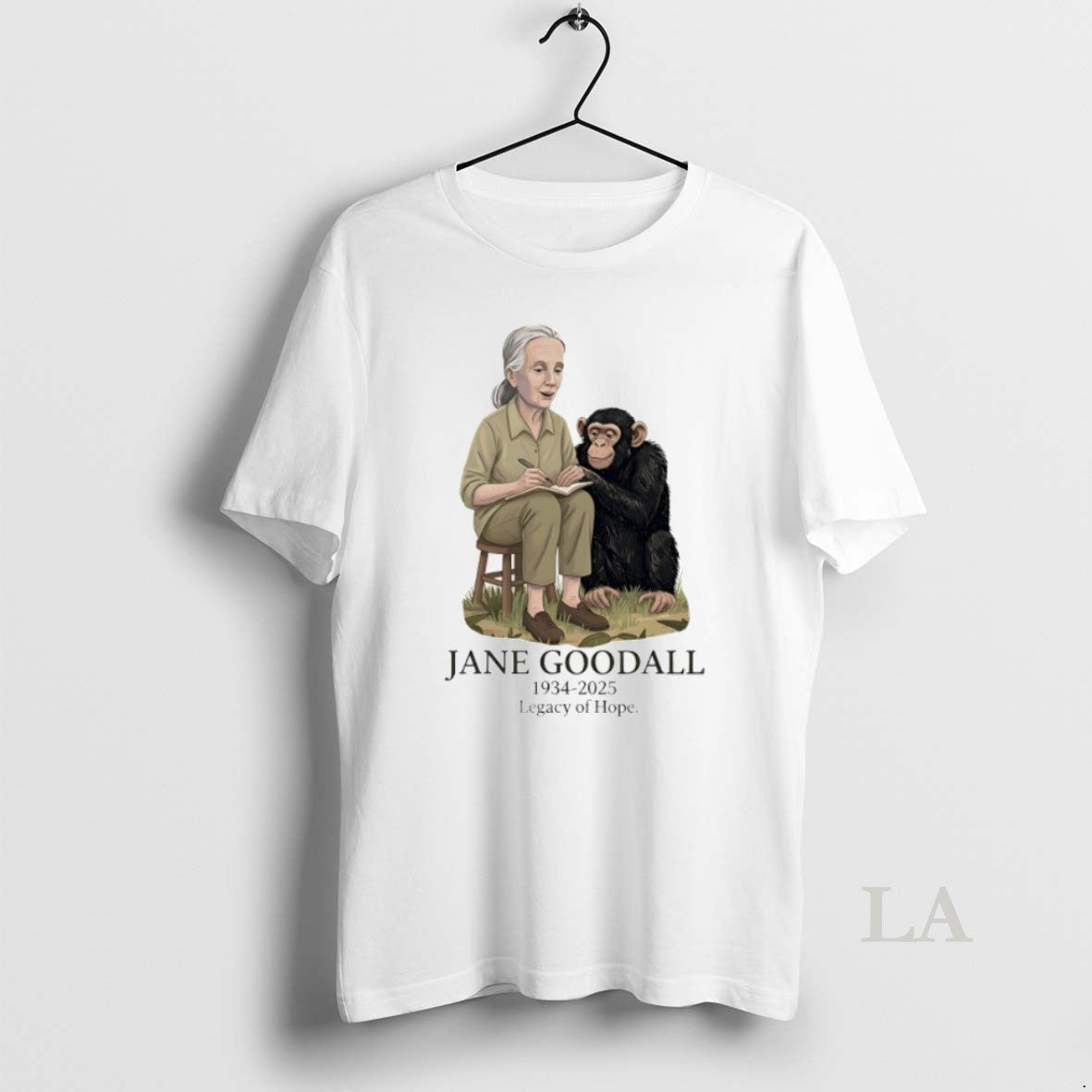 Jane Goodall 1934 2025 Legacy Hope Cartoon Shirt Elegant Outfit