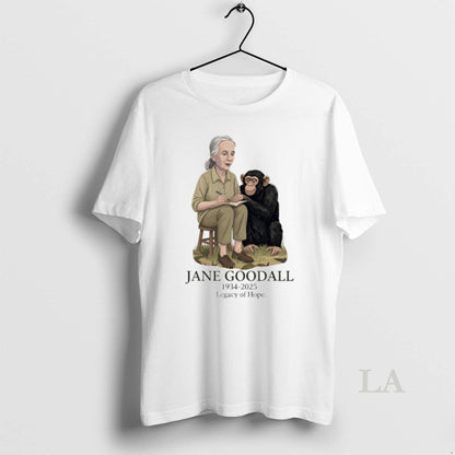 Jane Goodall 1934 2025 Legacy Hope Cartoon Shirt Elegant Outfit