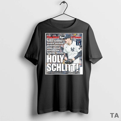 New York Yankees Cam Schlittler Best Sports Town Holy Schlitt Tank