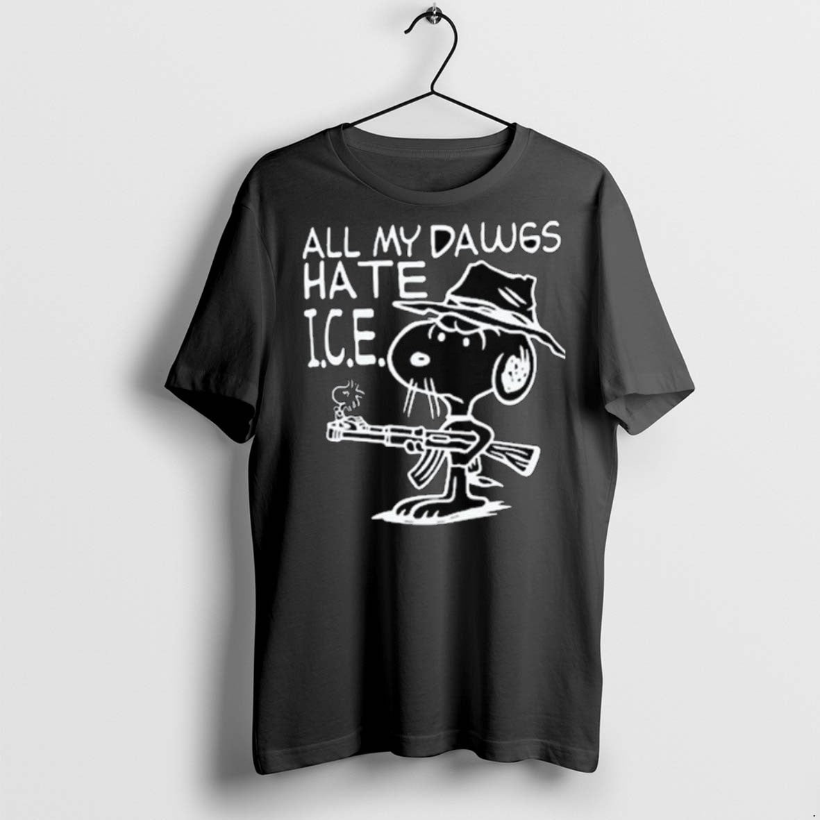 Premium All My Dawgs Hate Ice Long Sleve T Shirts Tee Classic Art