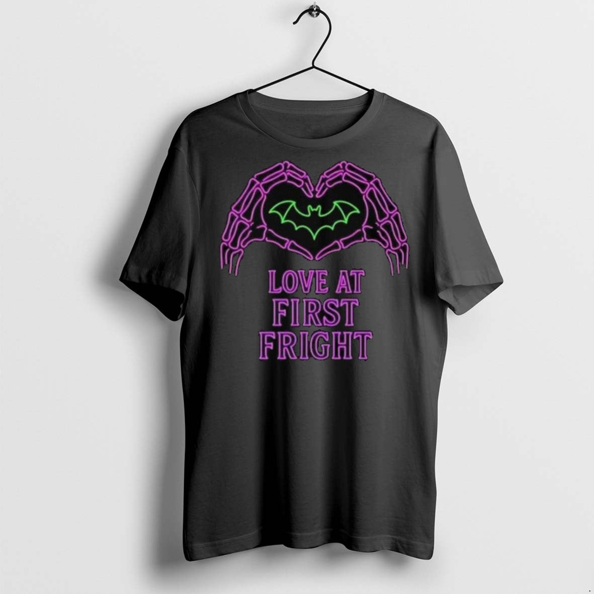 Premium Skeleton Hand X Bat Love First Fright Long Sleve T Shirts