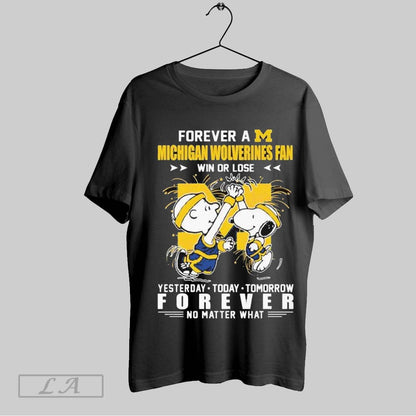 Snoopy And Charlie Brown Forever Michigan Wolverines Win Or Lose