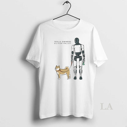 Tesla Owners Silicon Valley Robot Dog Tee Premium Apparel