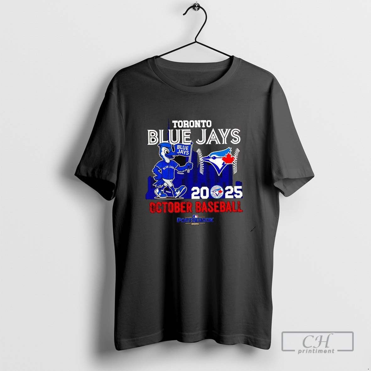 Toronto Blue Jays 2025 October Baseball Postseason Mascot Hoodie