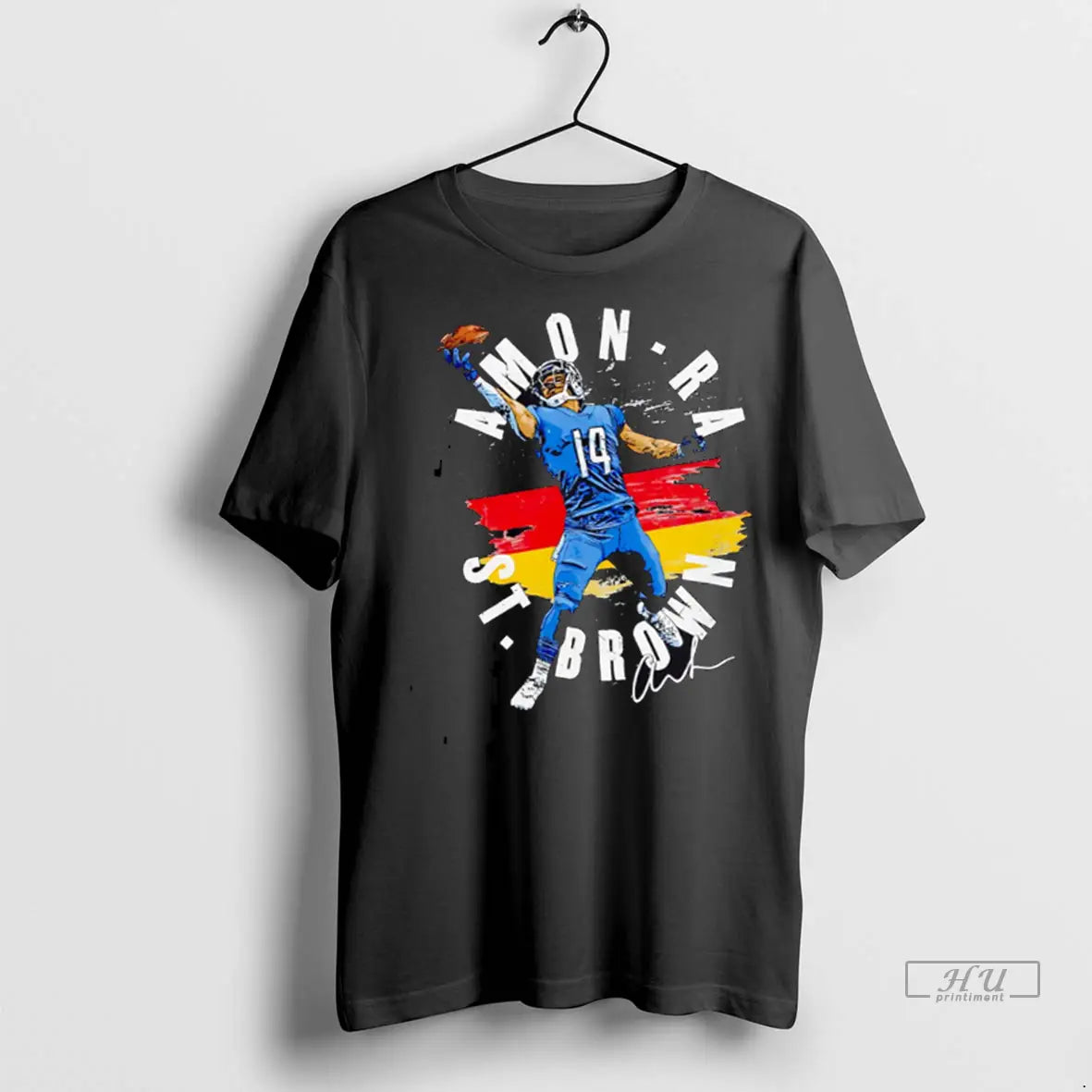 Trending Amon Ra St Brown Detroit Germany Flag T Shirts Tank Top