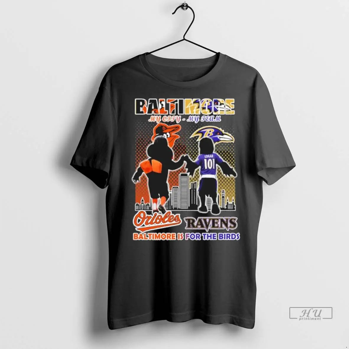 Trending Baltimore My City My Team Orioles And Ravens Is Birds TShirt