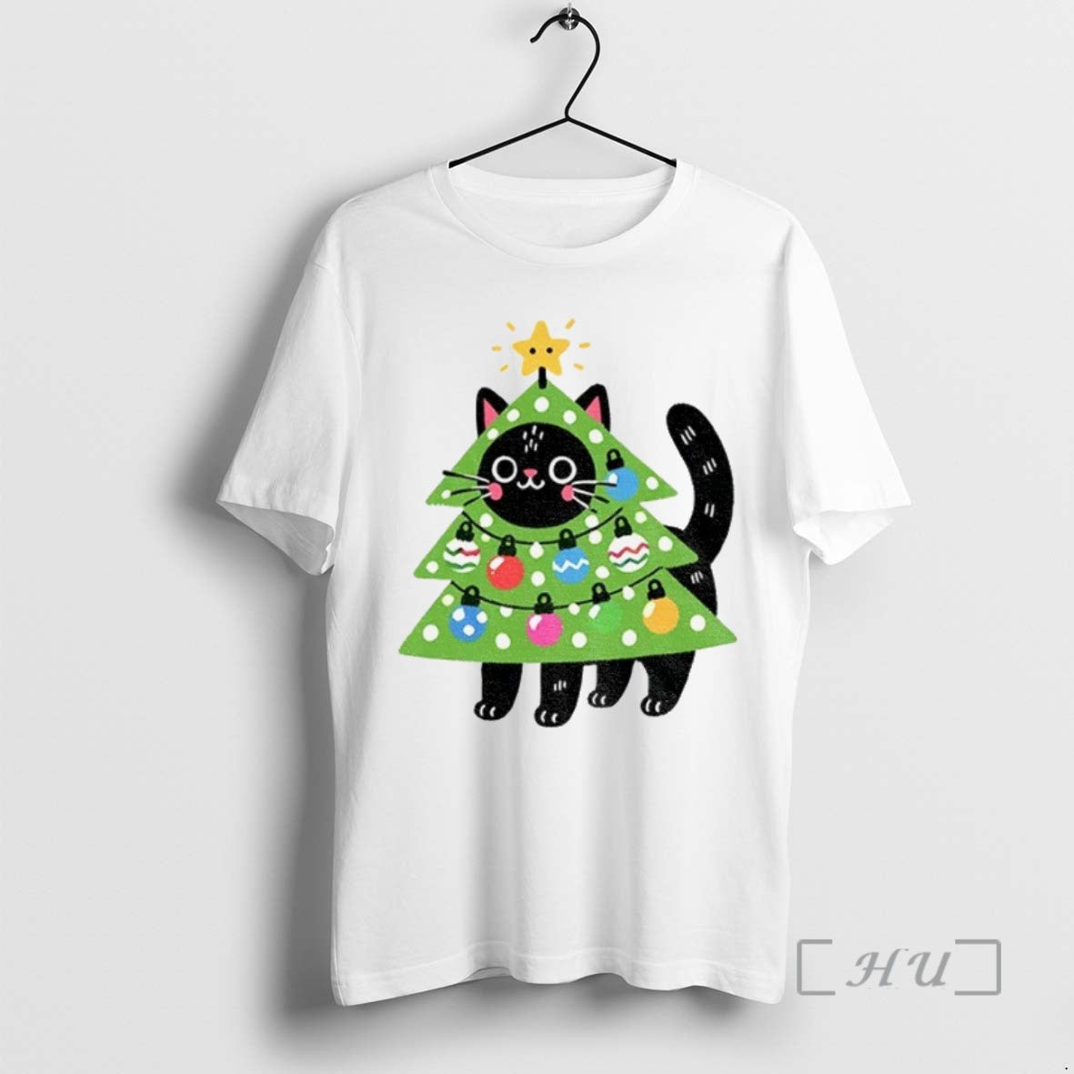 Trending Tree Cat Merry TShirt Retro Collection