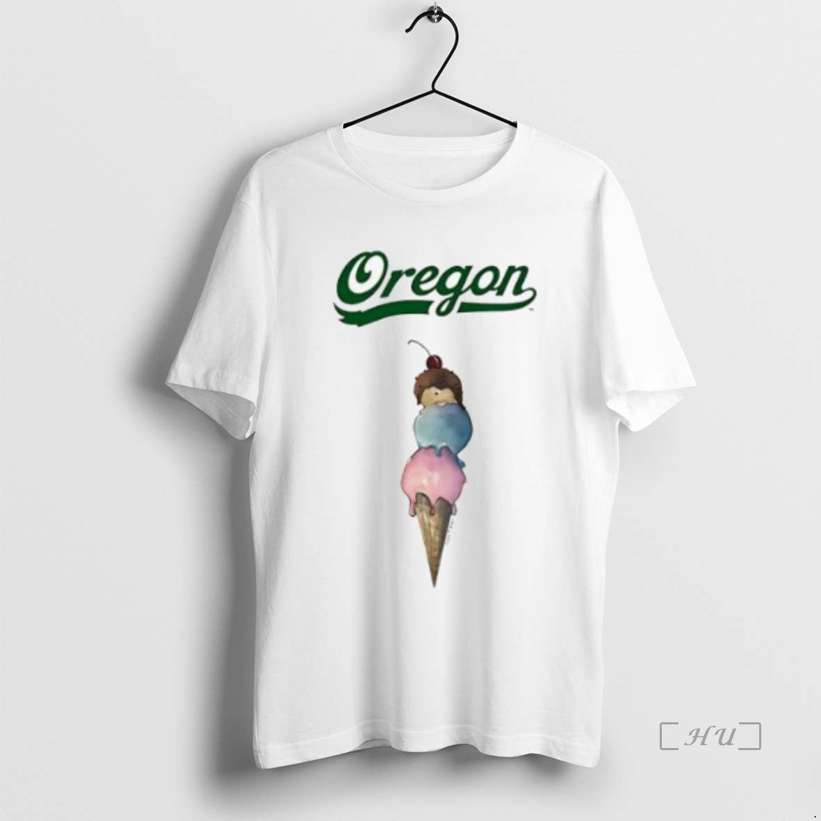 Trending Cream Oregon Ducks Triple Scoop Long Sleeve Retro Fashion