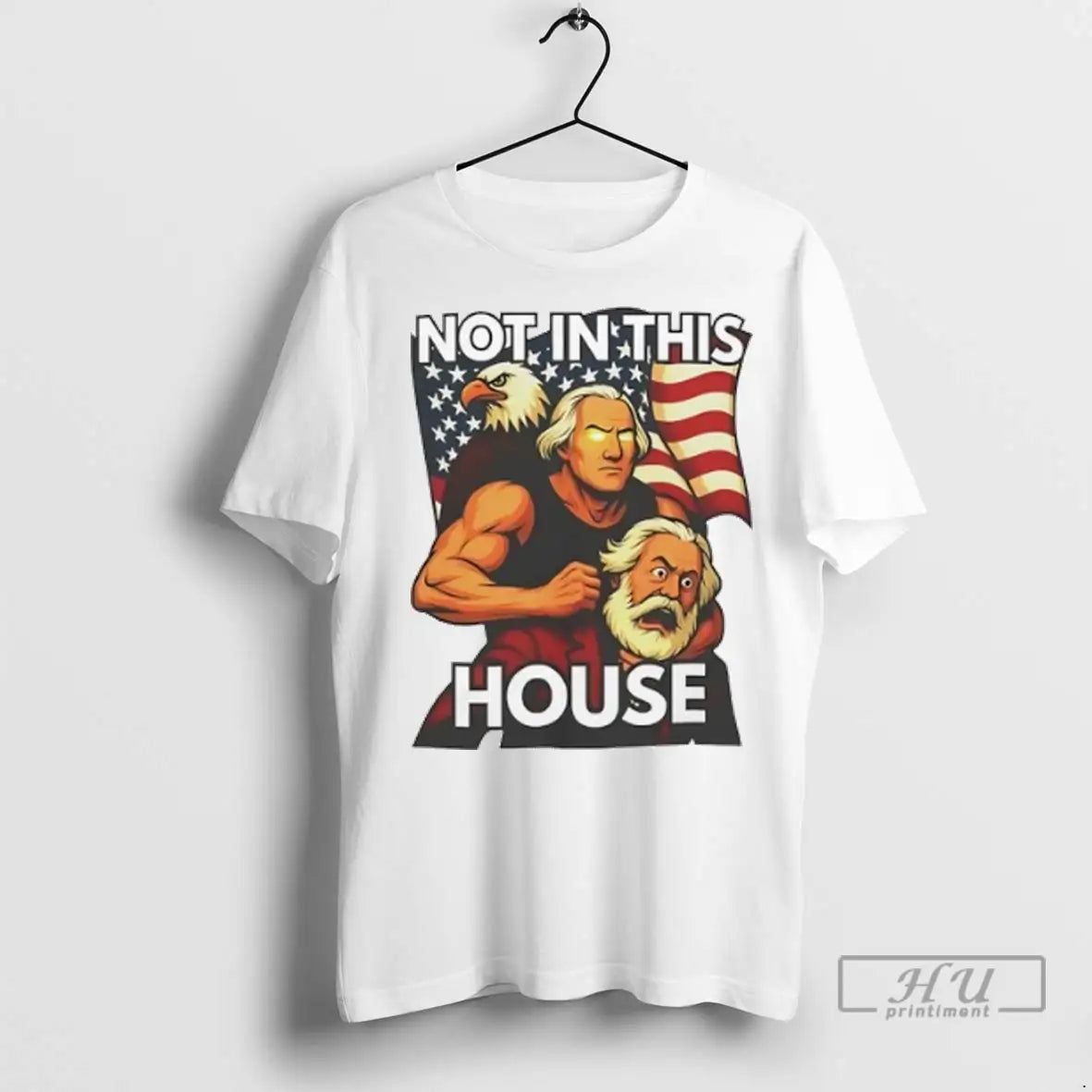 Trending Eagle George Washington Not This House Usa Flag Meme T