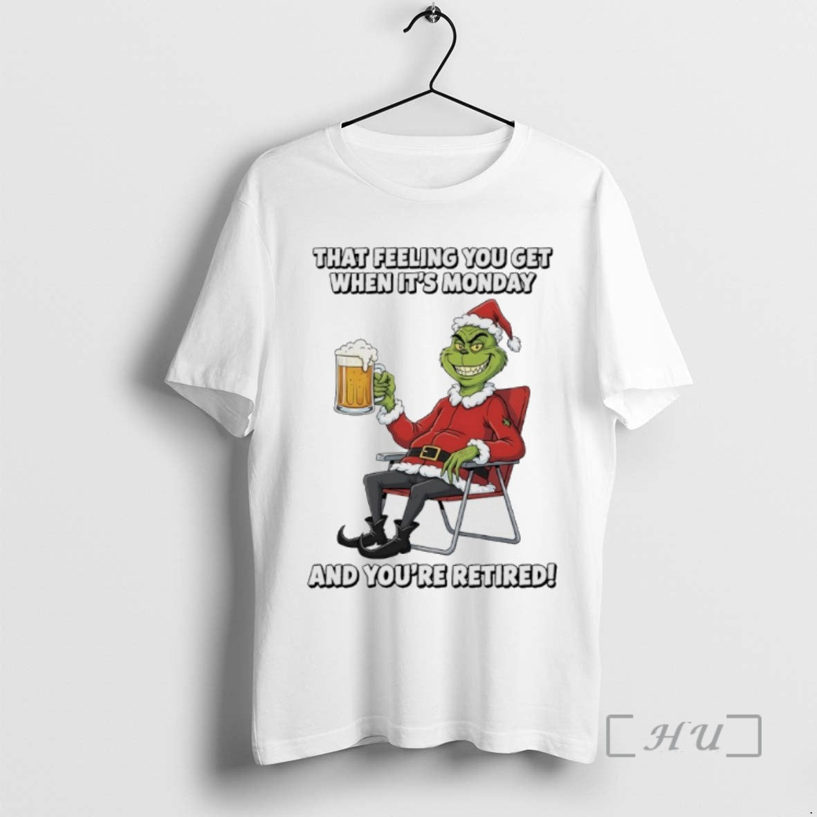 Trending Grinch Santa Beer That Feeling You Get When Its Monday And